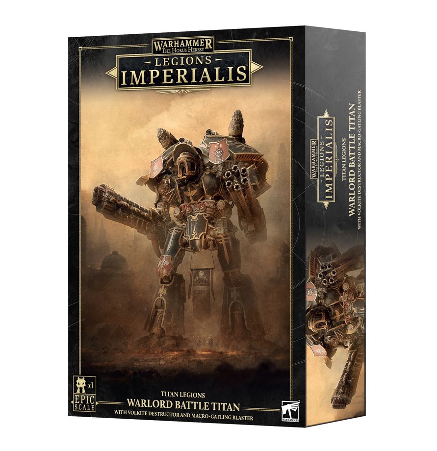 Legions Imperialis: Warlord Titan mit Volkite Destructor und Macro-Gatling Blaster