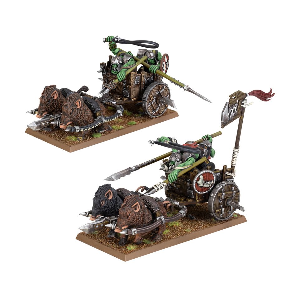 ORC & GOBLIN TRIBES: ORC BOAR CHARIOTS ORC & GOBLIN TRIBES: ORC BOAR CHARIOTS