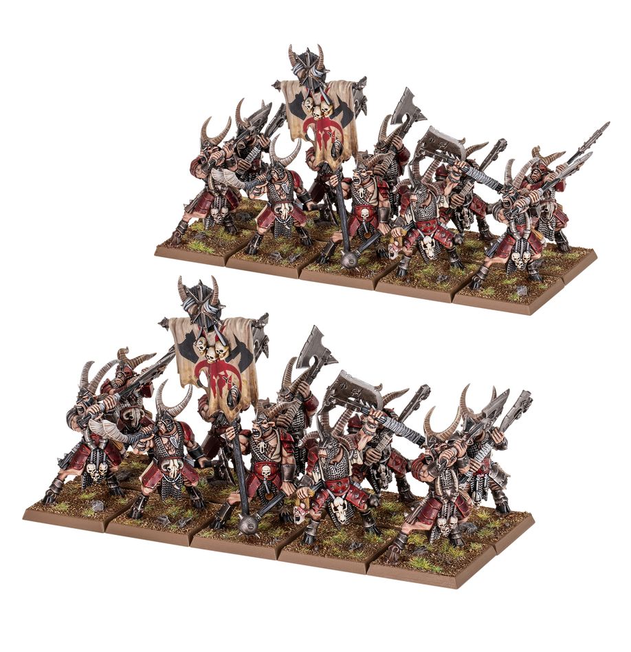 BEASTMEN BRAYHERDS: Bestigor-Herde BEASTMEN BRAYHERDS: Bestigor-Herde