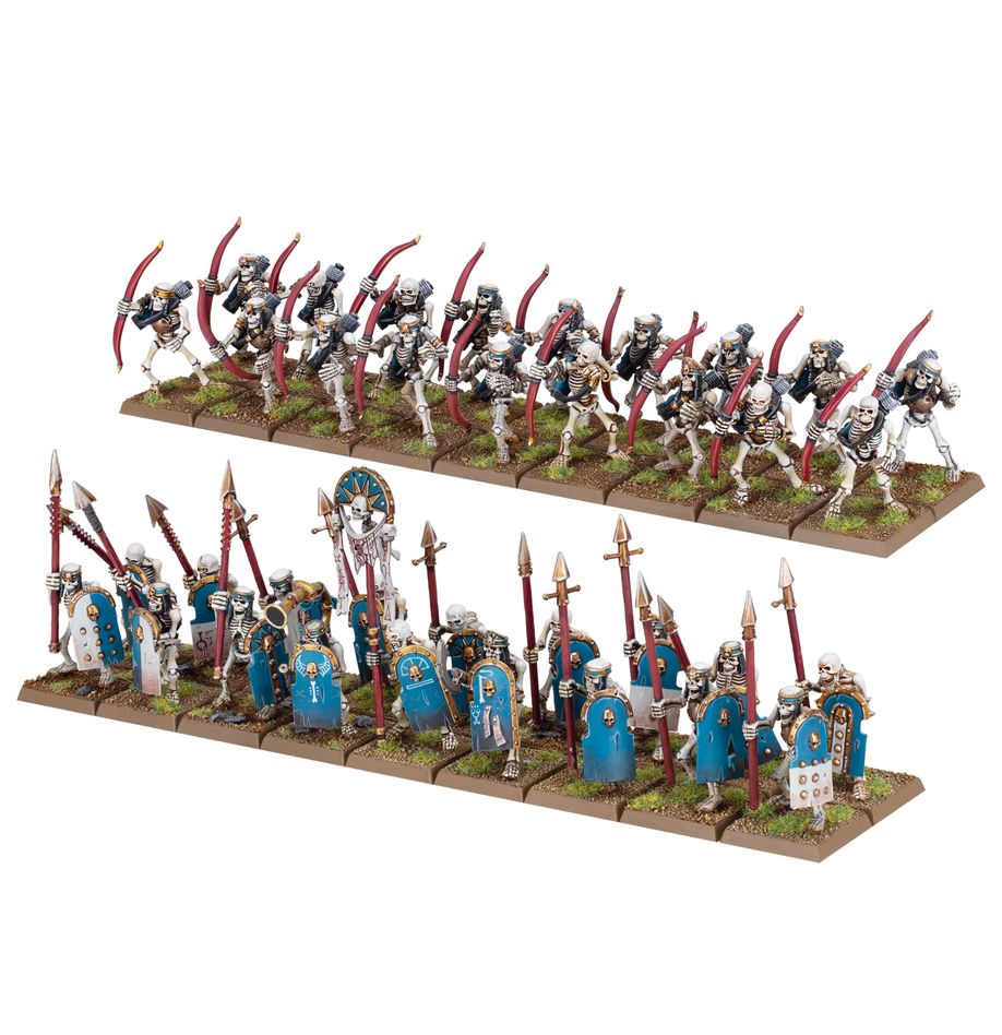 TOMB KINGS OF KHEMRI: SKELETTKRIEGER / SKELETTBOGENSCHÜTZEN TOMB KINGS OF KHEMRI: SKELETTKRIEGER / SKELETTBOGENSCHÜTZEN