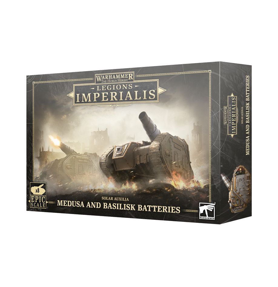 LEGIONS IMPERIALIS: MEDUSA AND BASILISK BATTERIES LEGIONS IMPERIALIS: MEDUSA AND BASILISK BATTERIES